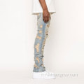 Jean skinny lavé de style hommes vintage hommes